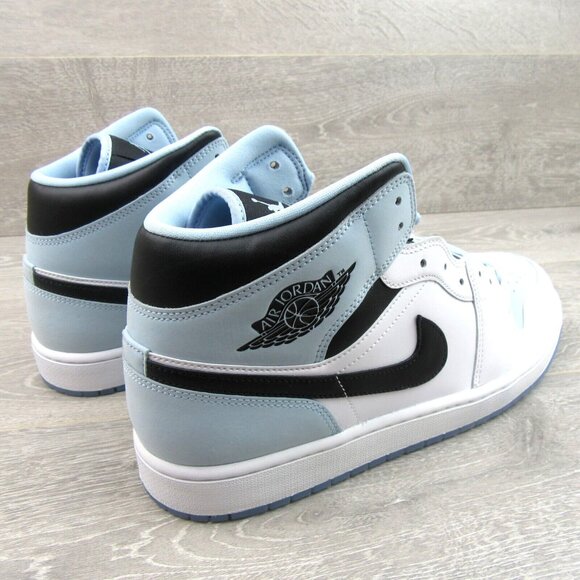 Air Jordan 1 Mid SE Ice Blue Sneakers Men's Size 12 NEW - Picture 7 of 16